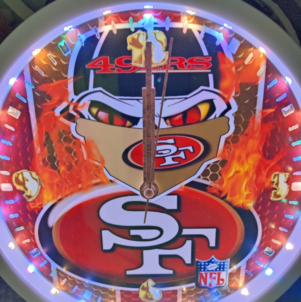 49ers led clock